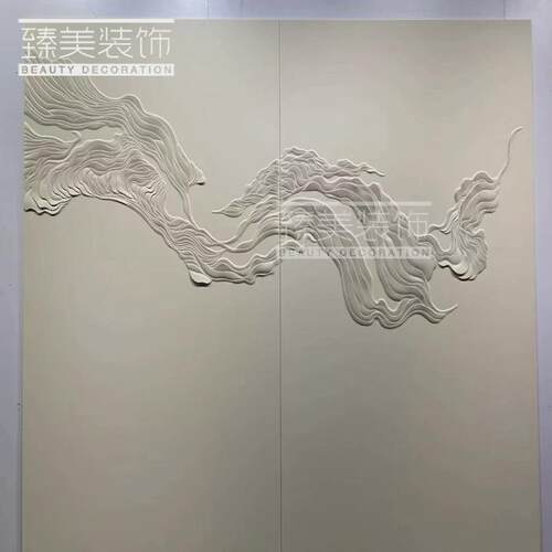 电视墙墙板皮雕硬包背景墙浮雕软包立体割雕沙发卧室客厅装饰壁画