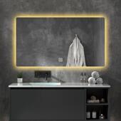 浴室镜卫生间洗手间镜子触摸屏led灯发光化妆壁挂防雾简约智能镜