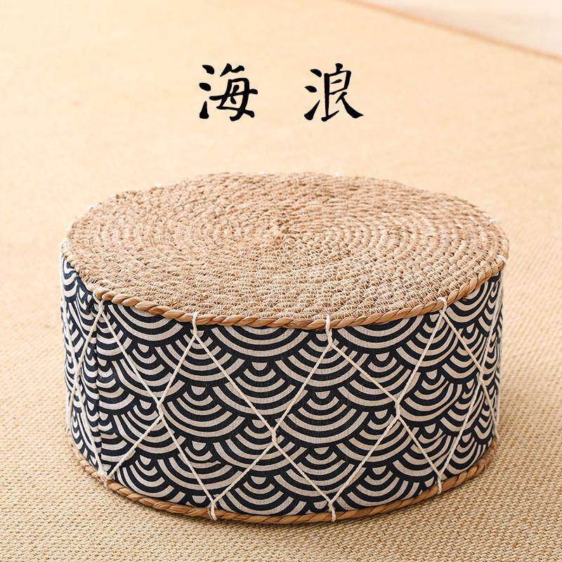 0fe9草编垫子加厚蒲团榻榻米坐墩地墩垫编织坐垫地上客厅垫蒲飘窗