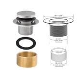 防臭浴缸下水器浴缸塞装 饰浴缸带双孔溢流面板更换套件排水套件