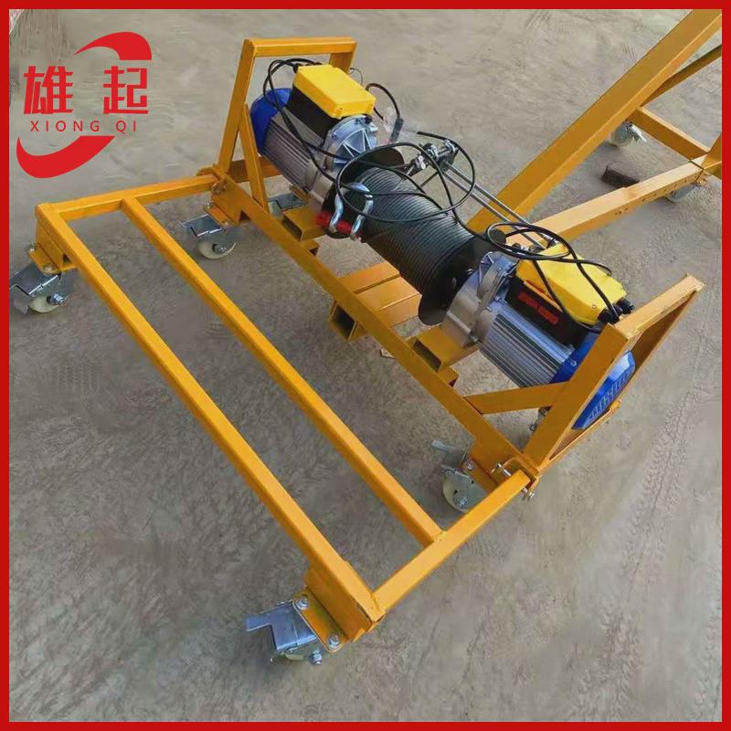 建筑装修220v吊窗机高层玻璃提升机吊门窗小吊机380v可移动吊窗机