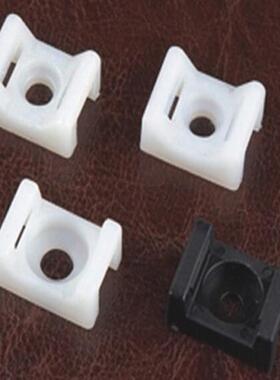 马鞍形扎带固定座束线带电线固定座HC-1/2/2S/5螺丝孔座