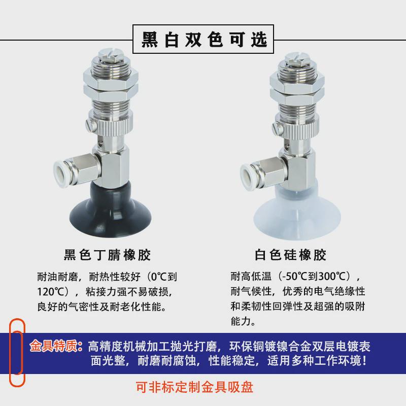 怡和达弹簧式吸盘侧面组件m14牙j-wet71-d4/6/8/10/15/20/30/40