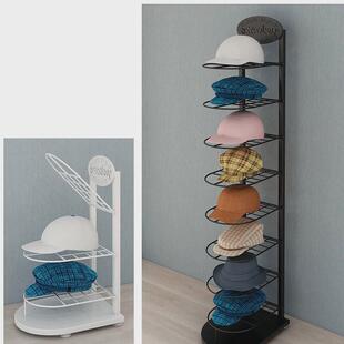 铁艺帽架帽托落地式服装店挂帽子的架子展示架多层帽子收纳架创意