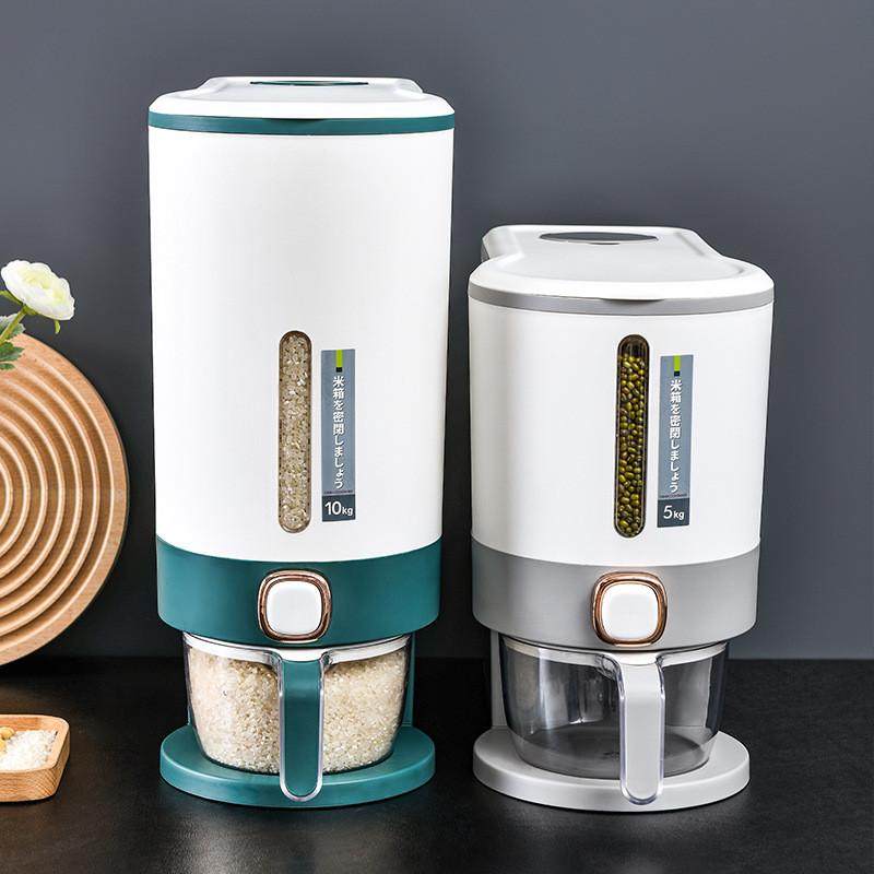 用日式按压式计量米桶防虫防潮密封桶大米储存罐收纳米缸装米箱,厨房/烹饪用具,米桶/米缸,淘宝优惠券,粉丝福利购,淘宝优惠卷