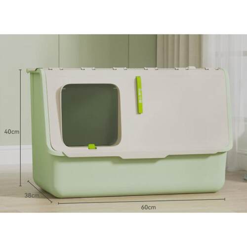 猫砂盆超大号全封闭式防臭猫外盆防屎溅顶入式幼猫特大号猫厕所