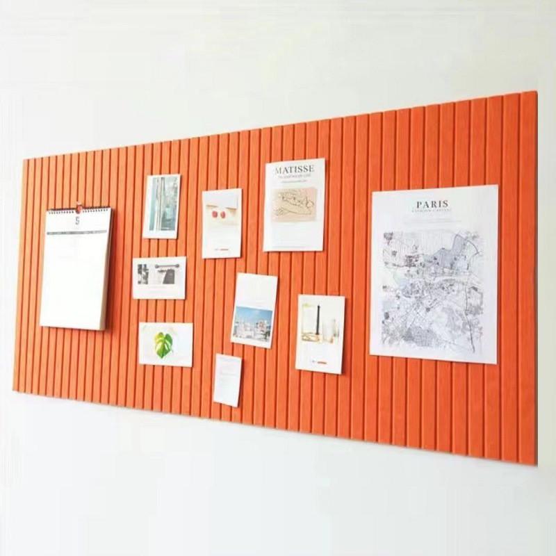 毛毡展示板竖条纹凹槽墙围背景墙照片墙隔音板装饰毛毡板自粘墙贴