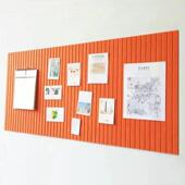 毛毡展示板竖条纹凹槽墙围背景墙照片墙隔音板装 饰毛毡板自粘墙贴