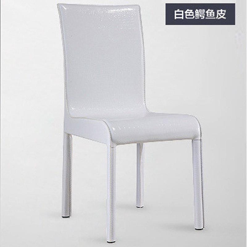 时尚现代简约皮餐椅酒店色餐桌椅办公家用黑白餐厅靠背椅凳子