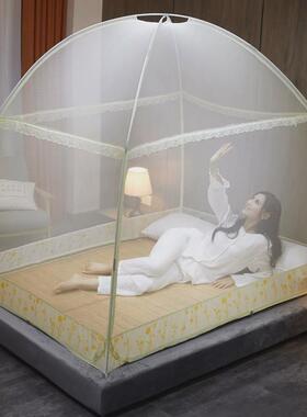 61K3蒙古包蚊帐180x床夏天家用1.5文帐子200防摔儿童米2021年新款
