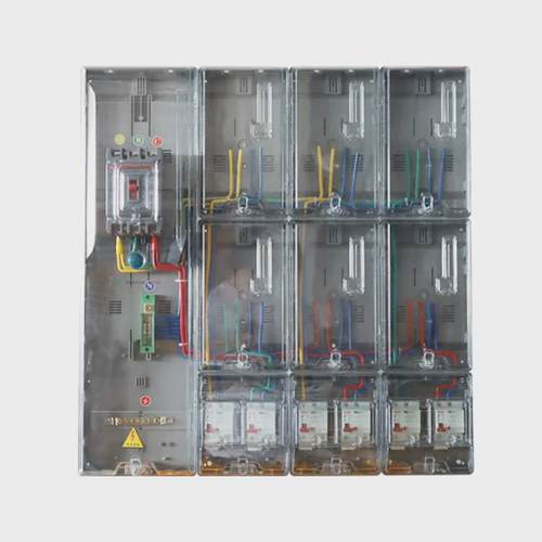 江西版单相六户家用电表箱pc塑料防水壁装式全透明电表箱