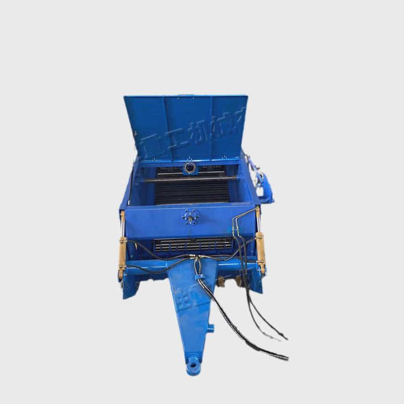 陕西碎石收集机拖拉机后农田捡石头机戈壁牵引式悬挂石头收集框