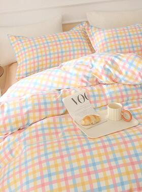 x1aw被套单件纯色水洗棉150x200学生宿舍单人1.5mins风新款春季被