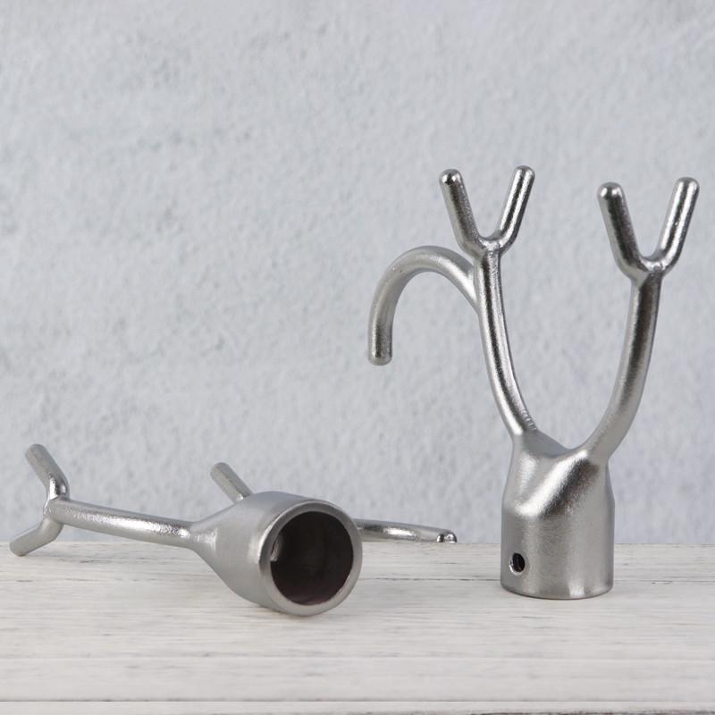 众之亿晾衣叉头金属304不锈钢一体丫挂钩晾衣杆伸缩衣架撑挑衣撑