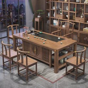 热销茶桌桌椅组合一体一整套办公室客厅茶几阳台家用泡茶实木喝茶