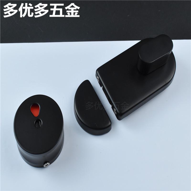 公共厕所卫生间隔断五金配件304指示黑色插销有人无不锈钢门新品