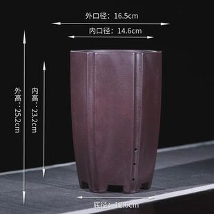 兰花盆专用花盆高端君子兰吊兰专用盆虎皮兰蝴蝶兰高档紫砂盆高级