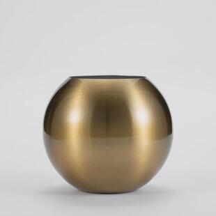 不锈钢花瓶摆件ins北欧圆球形创意插花器多肉植物盆花瓶粉色