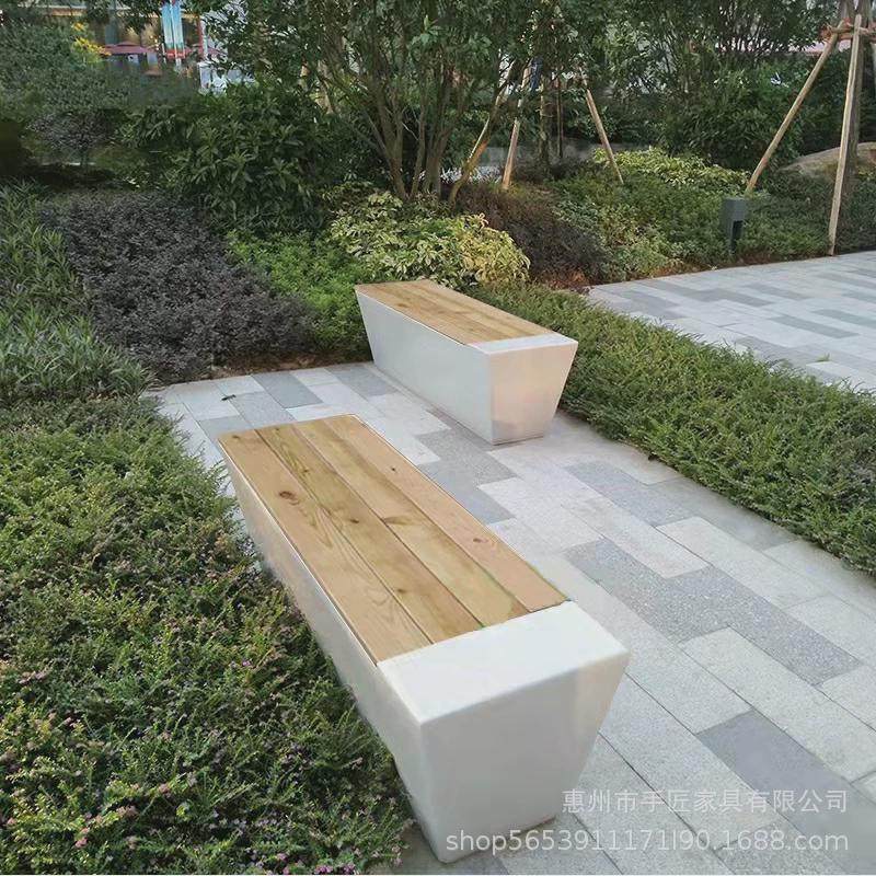 户外玻璃钢防腐木拼接休闲椅广场学校商业步行街座椅休息等候椅,商业/办公家具,排椅系列,淘宝优惠券,粉丝福利购,淘宝优惠卷