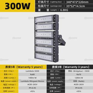 led投光灯投光灯隧道灯防眩模组灯户外防水工地照明隧道球场模组