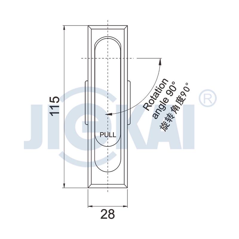 电门锁ms717b配电箱柜机械门锁网络机箱机柜锁配电柜锁开关平面锁
