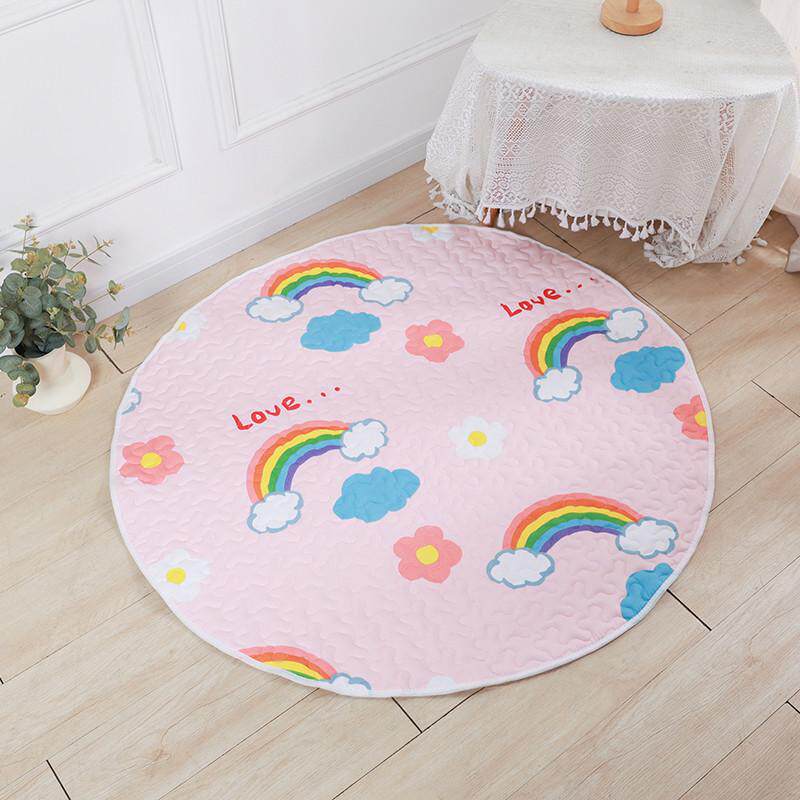 圆形布艺儿童地垫婴儿宝宝爬行垫玩具垫家用帐篷垫子游戏垫可机洗