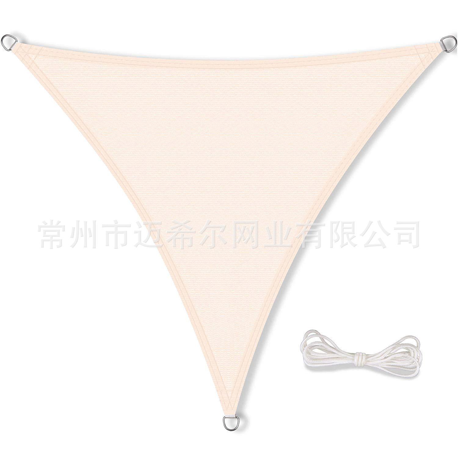 三角四角现货户外色沙涤纶遮阳帆天幕  户外庭院遮光网隔热