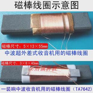 中波超外差式 直放式收音机用磁棒、线圈漆包线DIY创客电子制作用