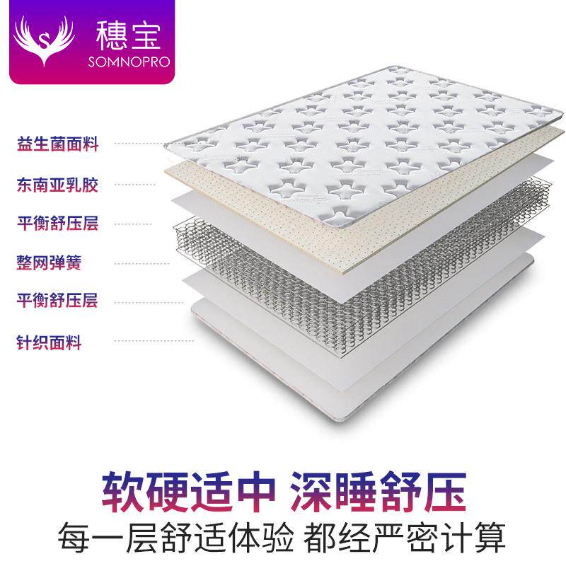 10n席梦思薄款弹簧床垫乳胶榻榻米经济型软硬适中定制轻睡·图片