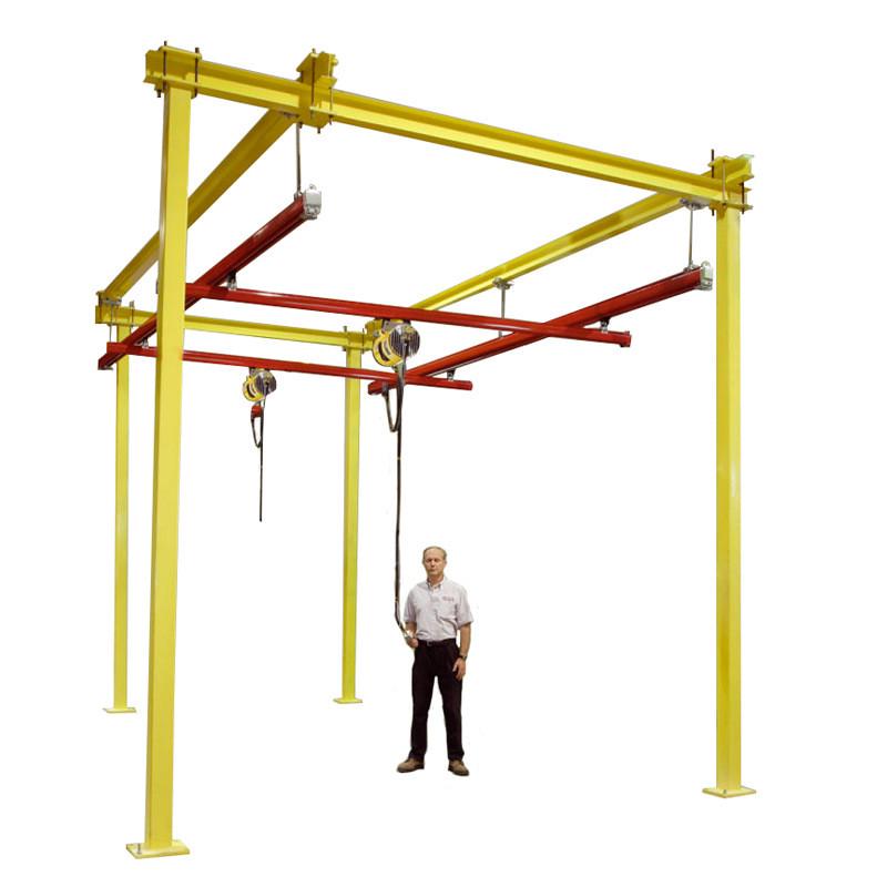 250kg钢制轨柔性悬挂kbk轨道柔性轻型组合式起重机起重机