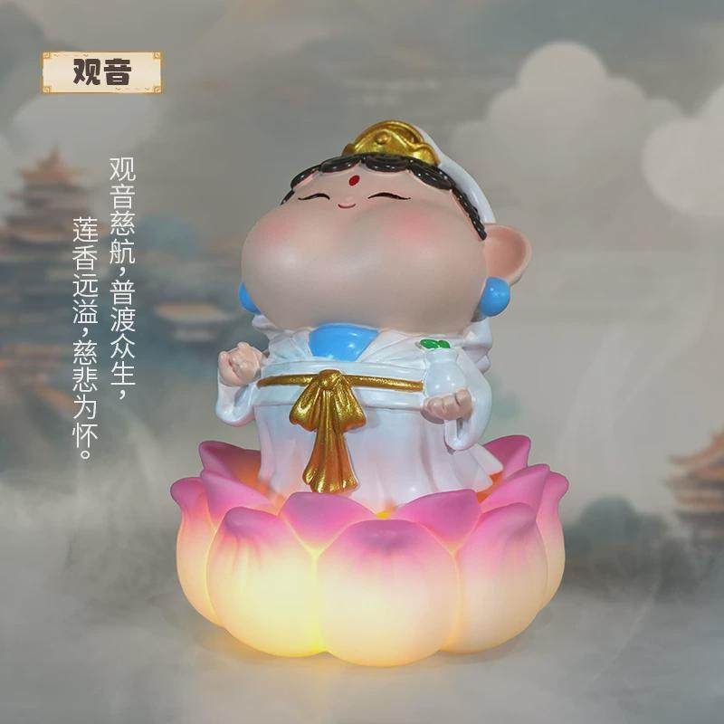 【佛光普照】菩萨国潮办公室桌面摆件工位装饰生日国风小礼物,家居饰品,桌面摆件,淘宝优惠券,粉丝福利购,淘宝优惠卷