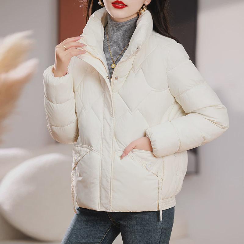 2023款免洗棉服女短款加厚显瘦羽绒棉衣韩版宽松立领小棉袄外套