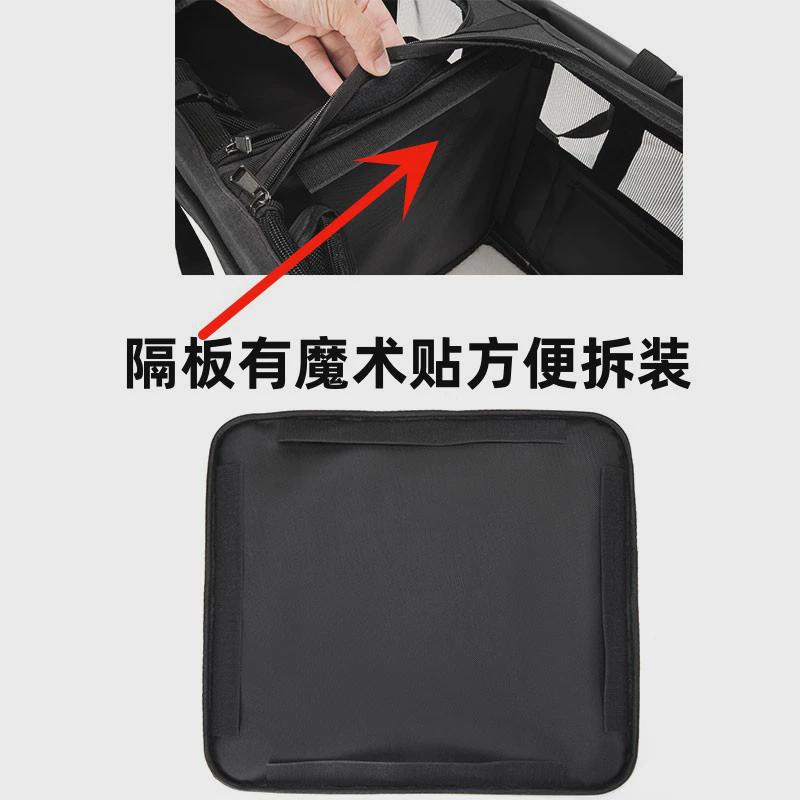 宠物拉杆箱带刹车狗狗包可拆卸两厢透气大容量万向轮两只手提猫包