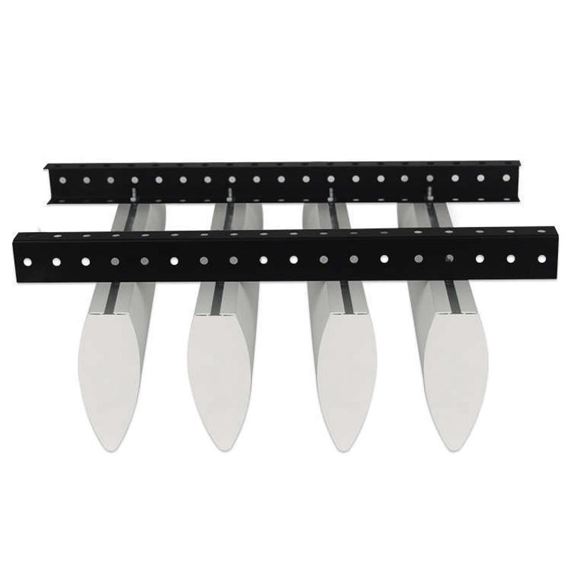 广东弧形铝方通波浪吊顶异形屏风木纹铝方管弯拉铝树造型