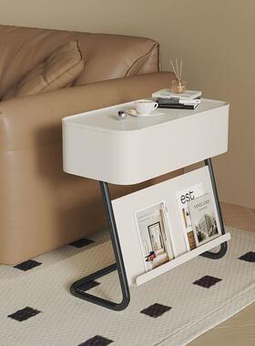 创意黑色边几现代简约可中古床头小桌子移动小茶新品客厅沙发边柜