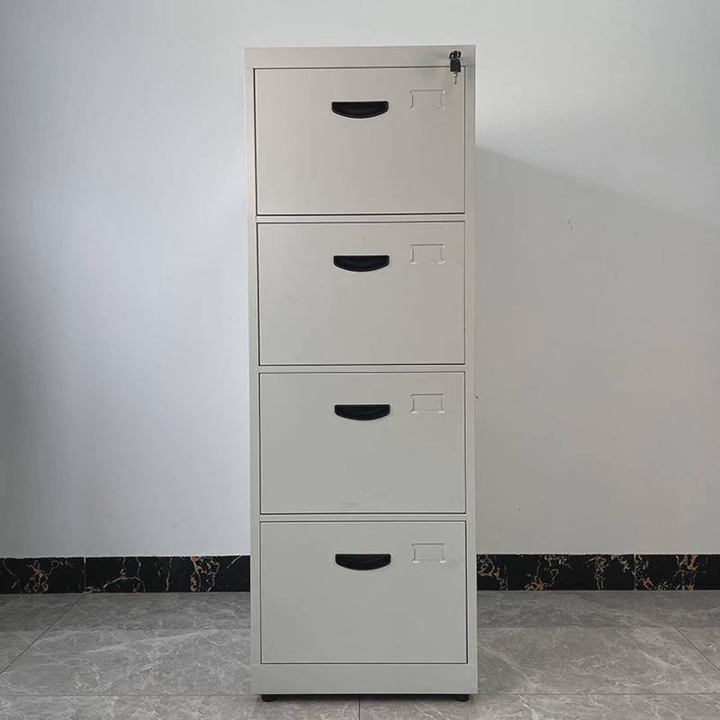 加厚钢制抽屉式文件柜办公室二三四抽铁皮资料柜推拉门卡箱挂劳柜