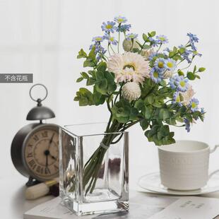 田园清新森系花摆设拍照道具窗台桌面小花束客厅装饰插瓶假花