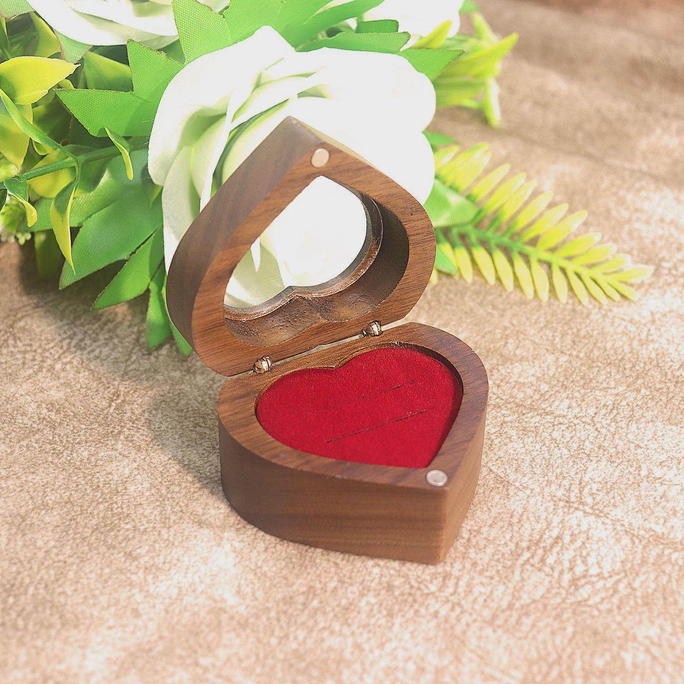 开窗爱心对戒盒实木黑胡桃钻戒首饰盒收纳包装求婚戒指盒女礼盒,包装,首饰包装,淘宝优惠券,粉丝福利购,淘宝优惠卷