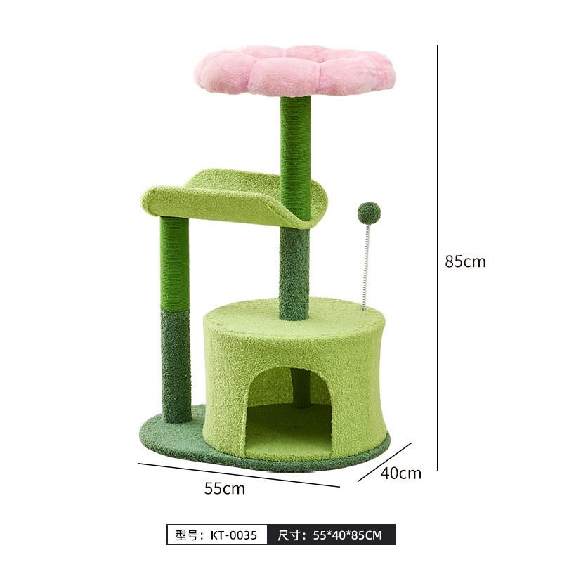 猫窝亚克力太空舱小型猫爬架猫抓柱猫树猫窝一体猫屋猫抓板猫笼子