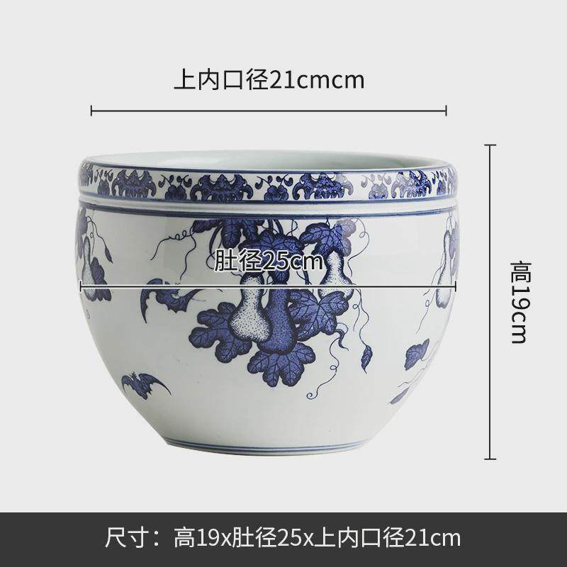 缸青花瓷陶瓷鱼缸手绘桌面金鱼乌龟缸盆睡碗莲水仙荷花盆景德镇,宠物/宠物食品及用品,桌面缸,淘宝优惠券,粉丝福利购,淘宝优惠卷