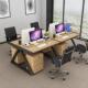 现代简约会议桌职员办公桌4人位桌椅组合简易桌电脑桌椅屏风卡位