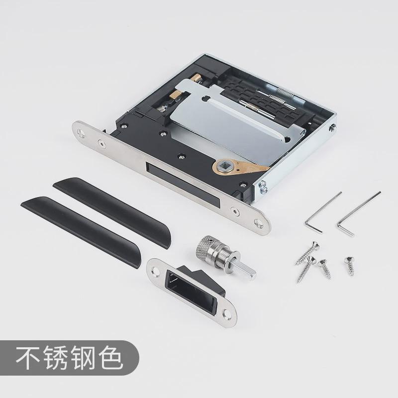 隐形门锁锁磁吸静音平面锁室内简约家用极简卧室卫生间隐藏式锁芯图片