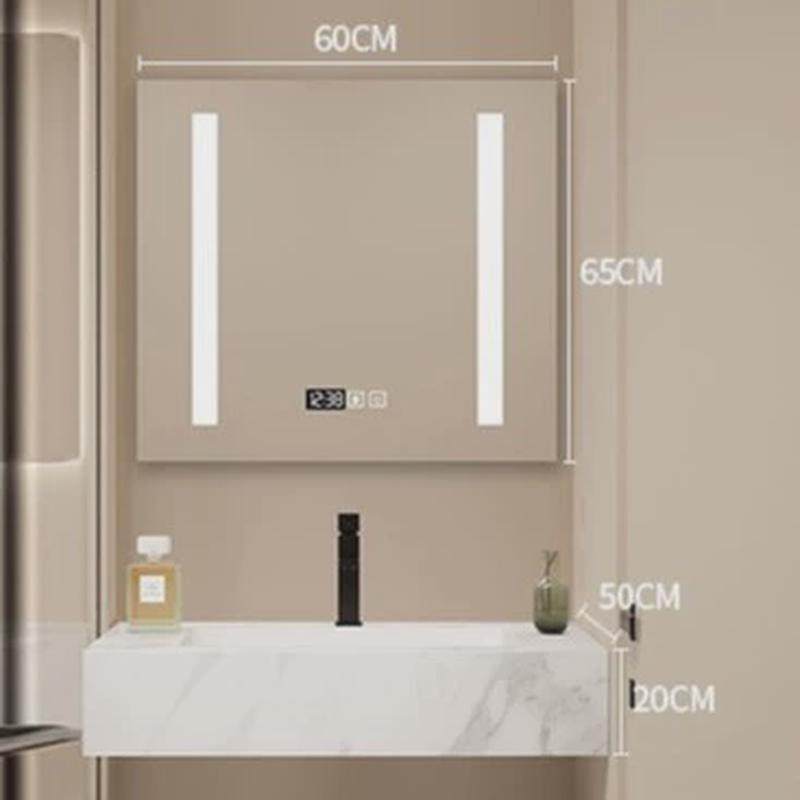 酒店风岩板无缝盆浴室柜陶瓷一体盆卫生间智能镜柜双层浴室柜组合,家装主材,浴室柜组合,淘宝优惠券,粉丝福利购,淘宝优惠卷