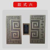 高端定制别墅大门滑动推拉把手酒店轻奢带拉手智能锁指纹密码 锁厂