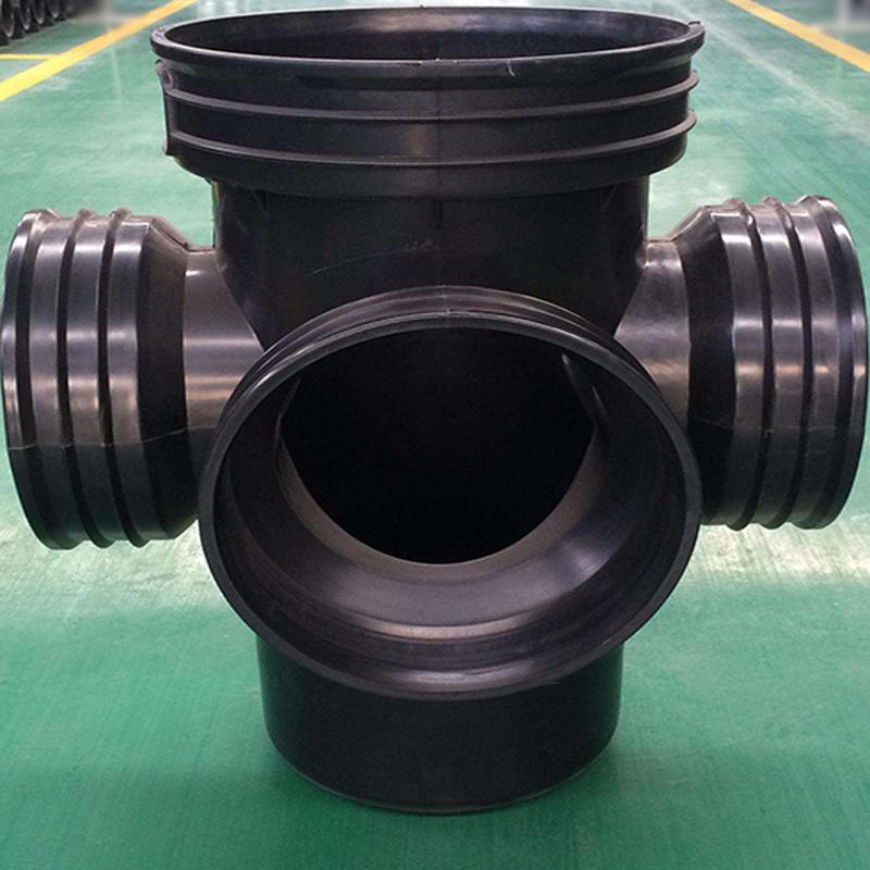 波纹管检查井座pe起始井座污水井座流槽雨水沉泥污水井厂家