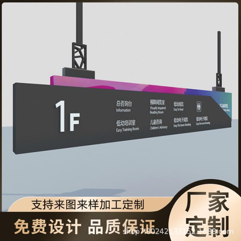 小区商场不锈钢指示牌导视牌室内立式导向牌厂家标识牌制作指示牌