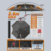 渔技渔技钓伞新款 钓鱼伞万向户外遮阳伞防雨大钓伞加厚黑胶专用拐