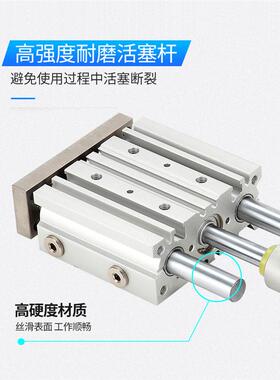 smc型三杆带导三薄型杆轴可调气缸mgpmj12/16/20/25/32/40/50/63z