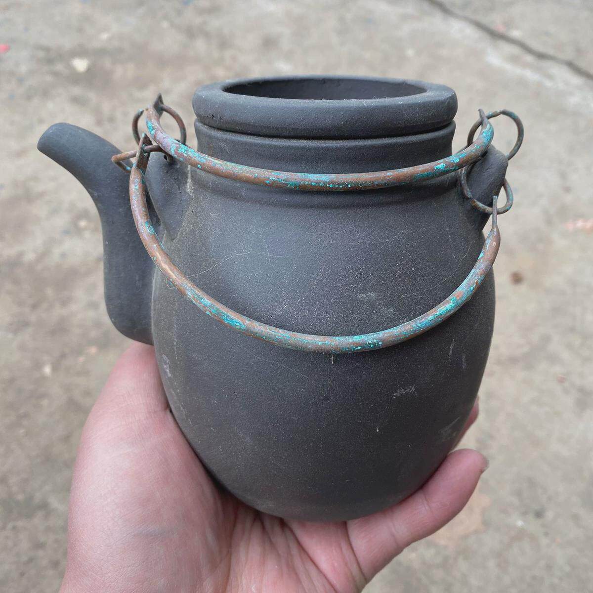 赔钱处理提梁一厂库存老老洋桶紫砂宜兴原矿手工紫砂壶茶壶老库存