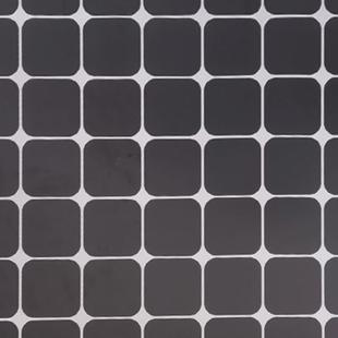 马赛克正面鱼缸背景蓝色玻璃鱼缸贴不干胶黑色带胶贴白色格子贴纸